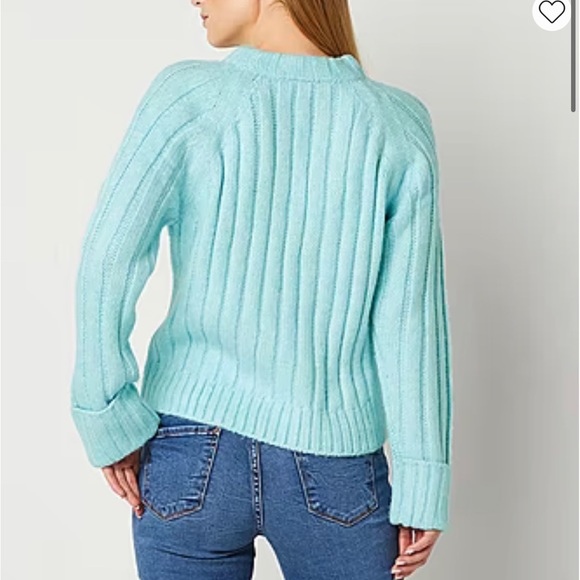 a.n.a Womens Crew Neck Long Sleeve Pullover Sweater Blue Size Small Like New - Picture 8 of 8